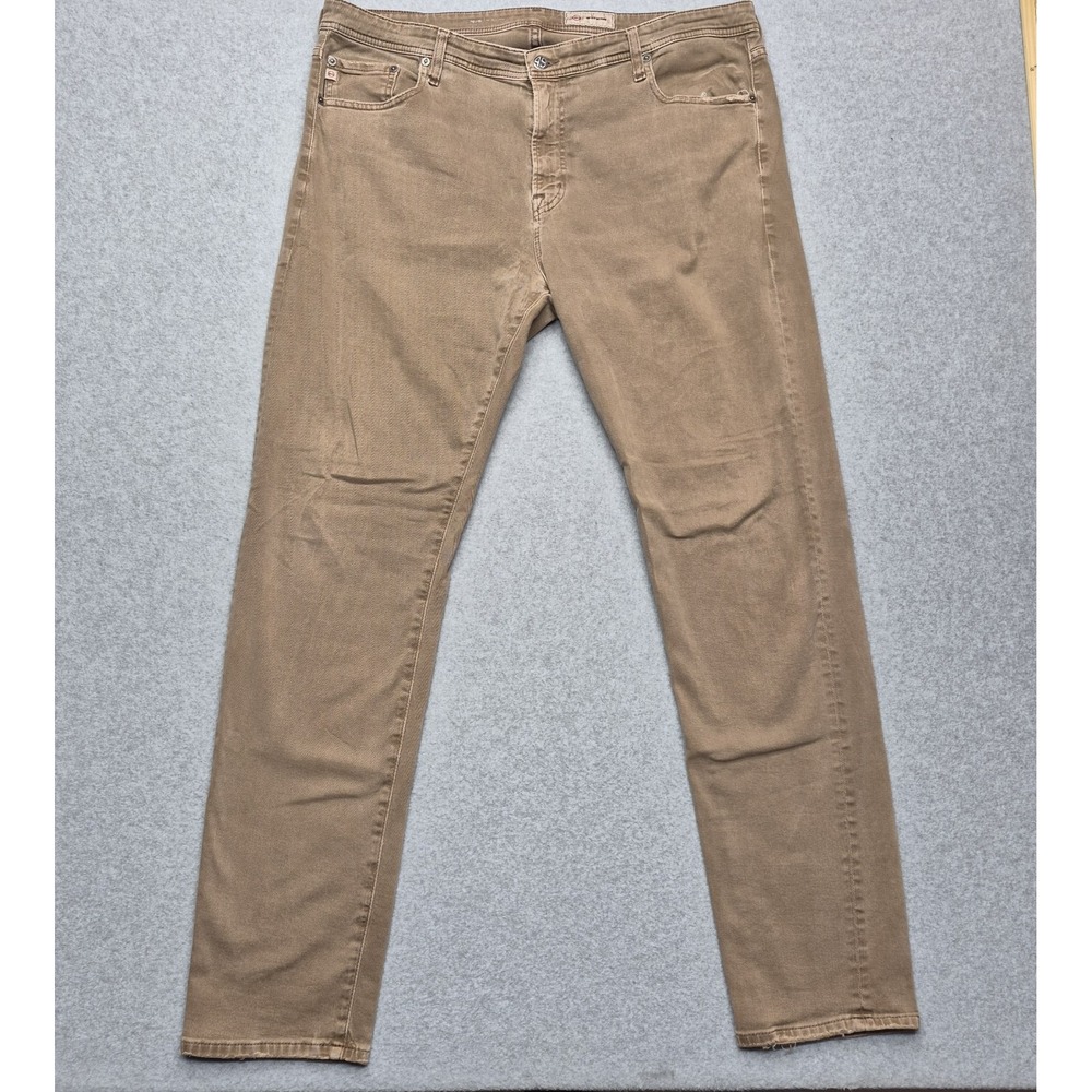 AG Adriano Goldschmied Jeans Mens 40x32 Tan Khaki The Tellis Modern Slim